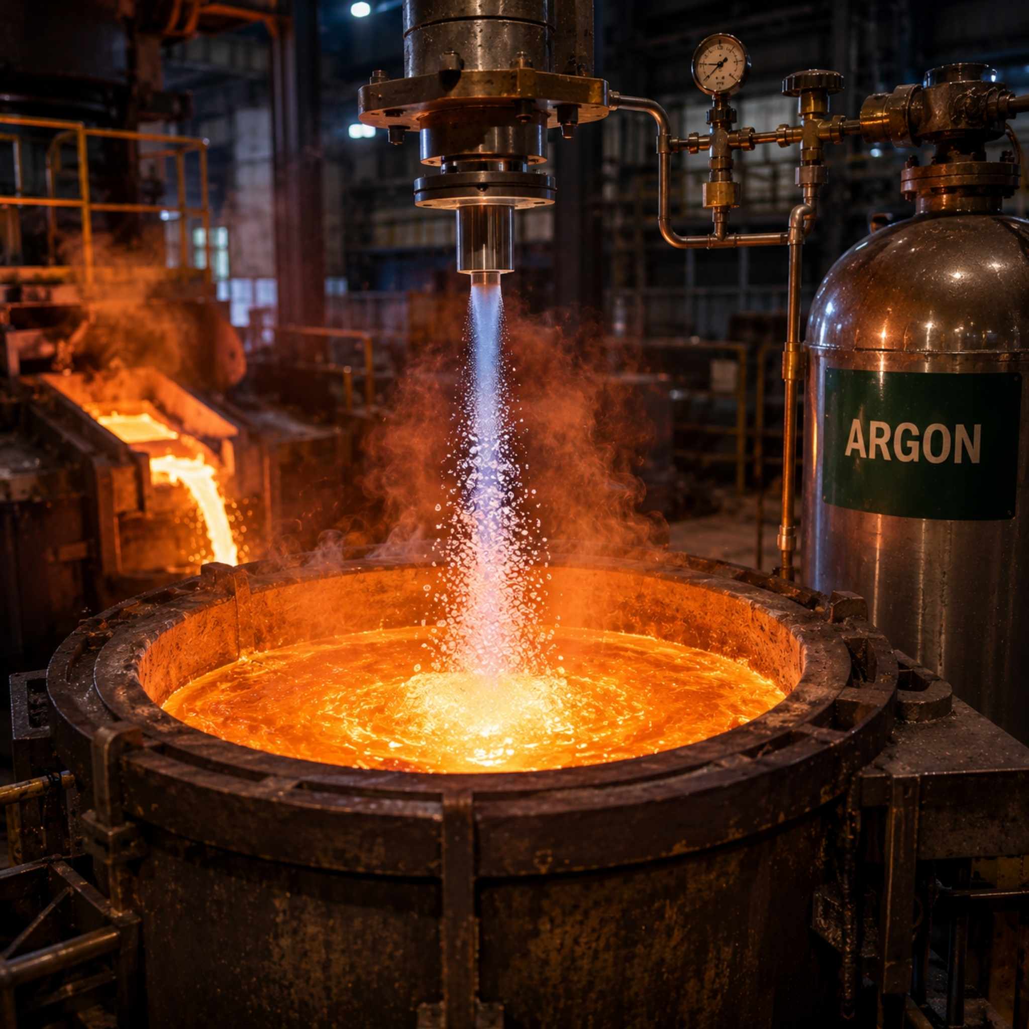 Metallurgie Flüssiges Argon